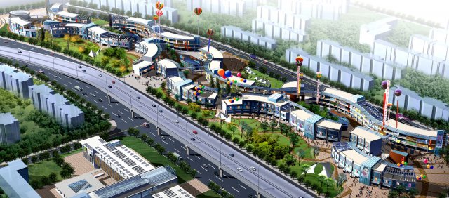 city planning fashionable commercial street office design - 204 3D 모델 .c4d .max .obj .3ds .fbx .stl .blend 