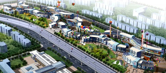 city planning fashionable commercial street office design - 204 3D Model .c4d .max .obj .3ds .fbx .stl .blend 