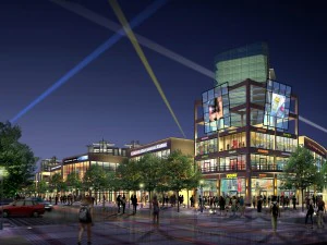 city planning fashionable commercial street office design - 205 3D Model