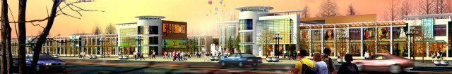 city planning fashionable commercial street office design - 206 3D Model .c4d .max .obj .3ds .fbx .stl .blend 