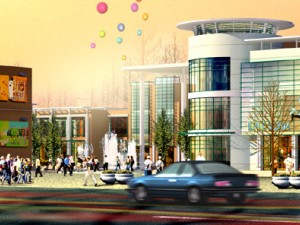 city planning fashionable commercial street office design - 206 3D Модель
