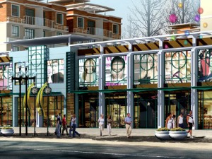 city planning fashionable commercial street office design - 208 Modelo 3D