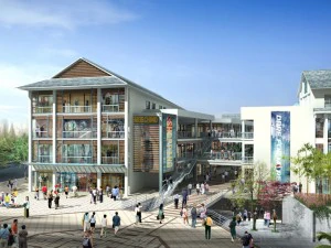 city planning fashionable commercial street office design - 209 3D Model