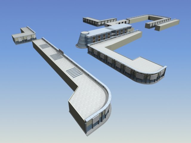 city planning fashionable commercial street office design - 212 Modelo 3D .c4d .max .obj .3ds .fbx .stl .blend 