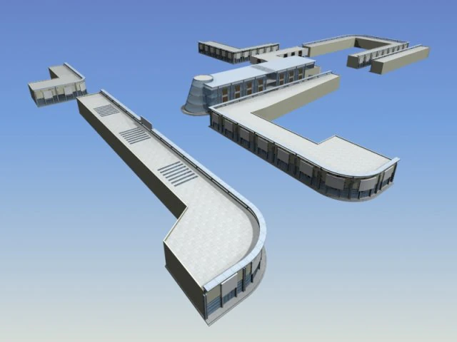 city planning fashionable commercial street office design - 212 3D Model .c4d .max .obj .3ds .fbx .stl .blend 