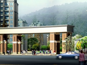 city planning fashionable commercial street office design - 213 3D Model