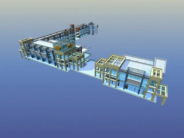 city planning fashionable commercial street office design - 214 3D Model .c4d .max .obj .3ds .fbx .stl .blend 