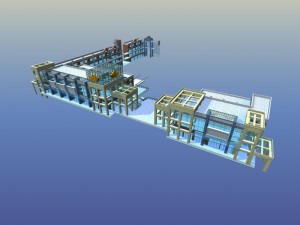 city planning fashionable commercial street office design - 214 3D Model