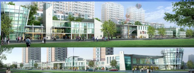 city planning fashionable commercial street office design - 219 3D Model .c4d .max .obj .3ds .fbx .stl .blend 