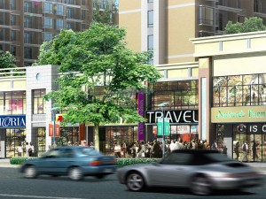 city planning fashionable commercial street office design - 221 Modèle 3D
