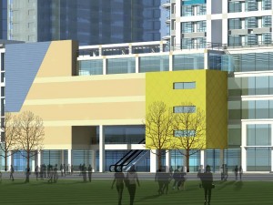 city planning fashionable commercial street office design - 223 Modèle 3D