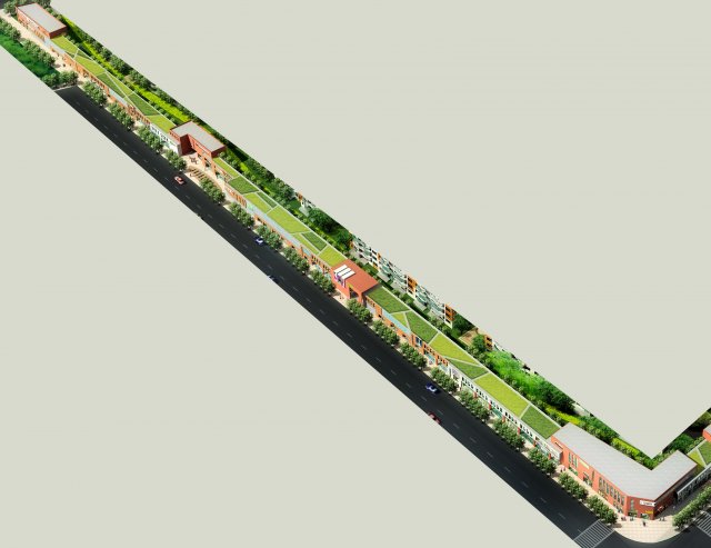city planning fashionable commercial street office design - 224 3D Модель .c4d .max .obj .3ds .fbx .stl .blend 