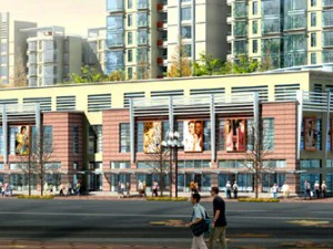 city planning fashionable commercial street office design - 226 3D Model