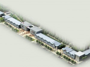 city planning fashionable commercial street office design - 231 3D Model