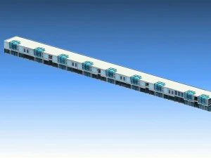 सिटी प्लानिंग फैशनेबल कमर्शियल स्ट्रीट ऑफिस डिज़ाइन - 232 3D मॉडल