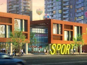 city planning fashionable commercial street office design - 233 3D Model