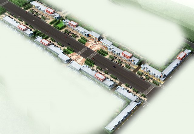 city planning fashionable commercial street office design - 237 Modello 3D .c4d .max .obj .3ds .fbx .stl .blend 