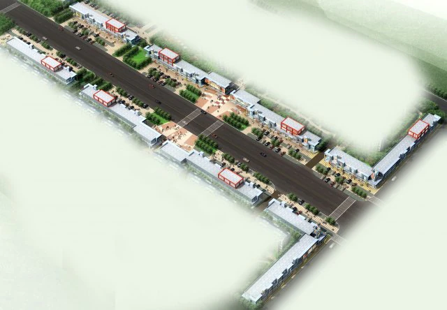 city planning fashionable commercial street office design - 237 3D Model .c4d .max .obj .3ds .fbx .stl .blend 