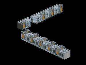 planejamento urbano design de escrit&oacute;rio de rua comercial elegante - 241 Modelo 3D
