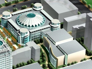 city planning fashionable commercial street office design - 243 Model 3D