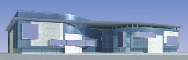city planning fashionable commercial street office design - 247 3D Модель .c4d .max .obj .3ds .fbx .stl .blend 