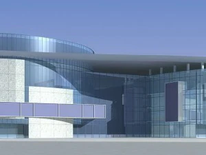 city planning fashionable commercial street office design - 247 3D Model