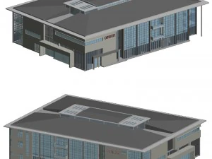 city planning fashionable commercial street office design - 248 3D Model