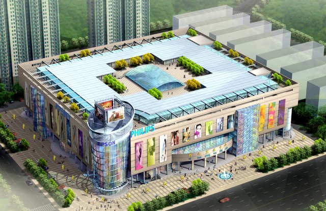 city planning fashionable commercial street office design - 249 Modèle 3D .c4d .max .obj .3ds .fbx .stl .blend 