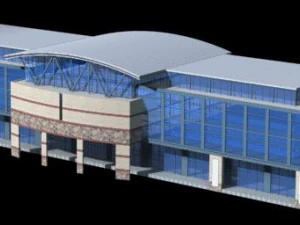 urbanistyka modny projekt biura przy ulicy handlowej - 250 Model 3D