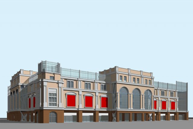 city planning fashionable commercial street office design - 251 Modèle 3D .c4d .max .obj .3ds .fbx .stl .blend 