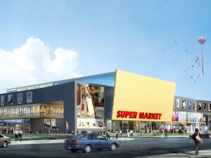 city planning fashionable commercial street office design - 254 3D Модель