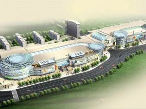 도시 계획 세련된 상업 거리 사무실 디자인 - 255 3D 모델