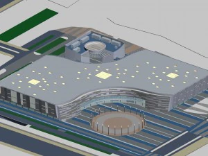 містобудування модна комерційна вулиця офісний дизайн - 256 3D Модель