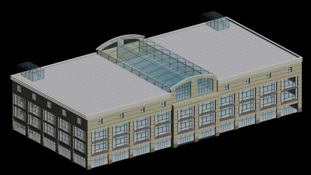 city planning fashionable commercial street office design - 258 3D Model .c4d .max .obj .3ds .fbx .stl .blend 