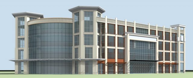 city planning fashionable commercial street office design - 259 3D 模型 .c4d .max .obj .3ds .fbx .stl .blend 