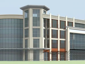 şehir planlama modaya uygun ticari cadde ofis tasarımı - 259 3D Model