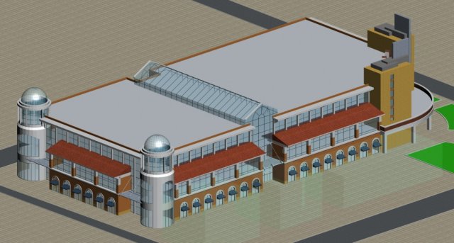 city planning fashionable commercial street office design - 267 Modelo 3D .c4d .max .obj .3ds .fbx .stl .blend 