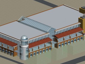 city planning fashionable commercial street office design - 267 Modelo 3D