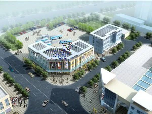 city planning fashionable commercial street office design - 268 3D Model