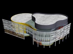 city planning fashionable commercial street office design - 270 3D Model