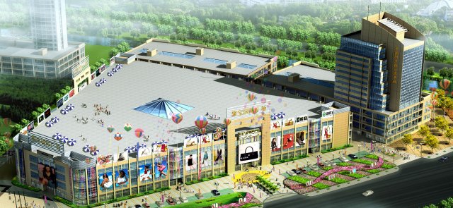 city planning fashionable commercial street office design - 271 Modèle 3D .c4d .max .obj .3ds .fbx .stl .blend 