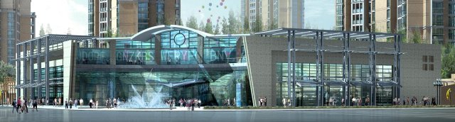 city planning fashionable commercial street office design - 272 Modelo 3D .c4d .max .obj .3ds .fbx .stl .blend