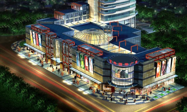 city planning fashionable commercial street office design - 276 3D Model .c4d .max .obj .3ds .fbx .stl .blend 
