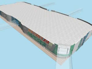 city planning fashionable commercial street office design - 277 Modèle 3D