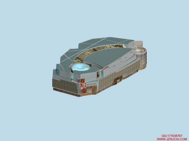 city planning fashionable commercial street office design - 279 3D Model .c4d .max .obj .3ds .fbx .stl .blend 