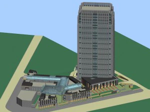 pianificazione urbanistica design di uffici stradali commerciali alla moda - 281 Modello 3D