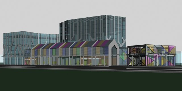 city planning fashionable commercial street office design - 284 3D Model .c4d .max .obj .3ds .fbx .stl .blend 