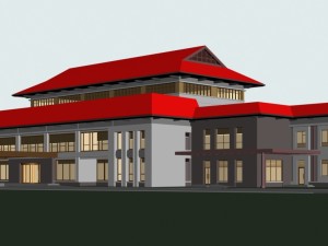 city planning fashionable commercial street office design - 285 3D Model