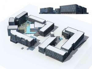 large city commercial street office building design - 11 3D Model
