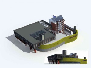 large city commercial street office building design - 13 Modèle 3D